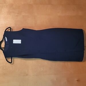 MNG Suit Navy Blue Sheath Dress
